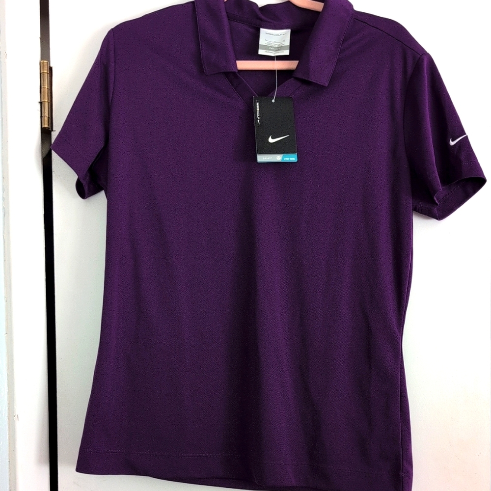 Nike Women's Purple Polo Shirt